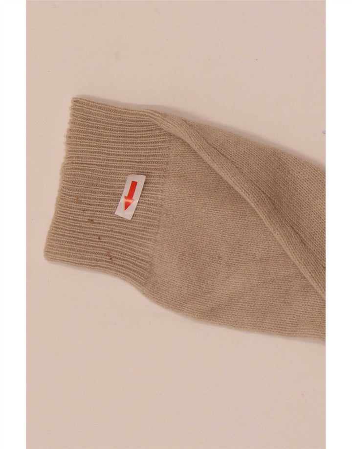 Męski sweter z zamkiem błyskawicznym Henry Cottons, duży, beżowy, z dziewiczej wełny