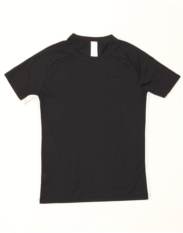 Męski T-shirt Nike Dri Fit, duży, czarny poliester z blokami kolorów