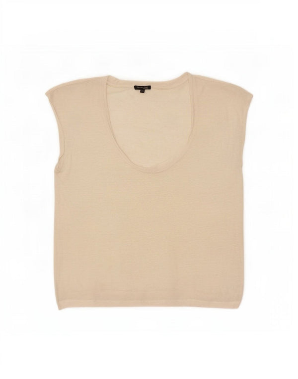 Damska kamizelka Massimo Dutti Top UK 14 Medium Off White