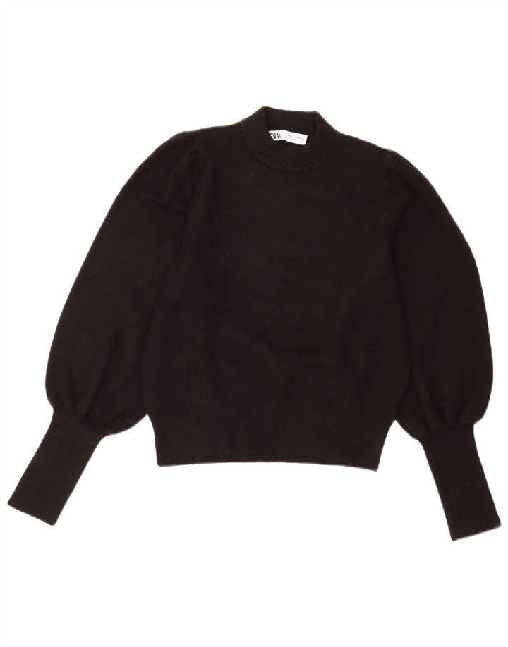 Sweter damski Zara z golfem UK 12, średni czarny