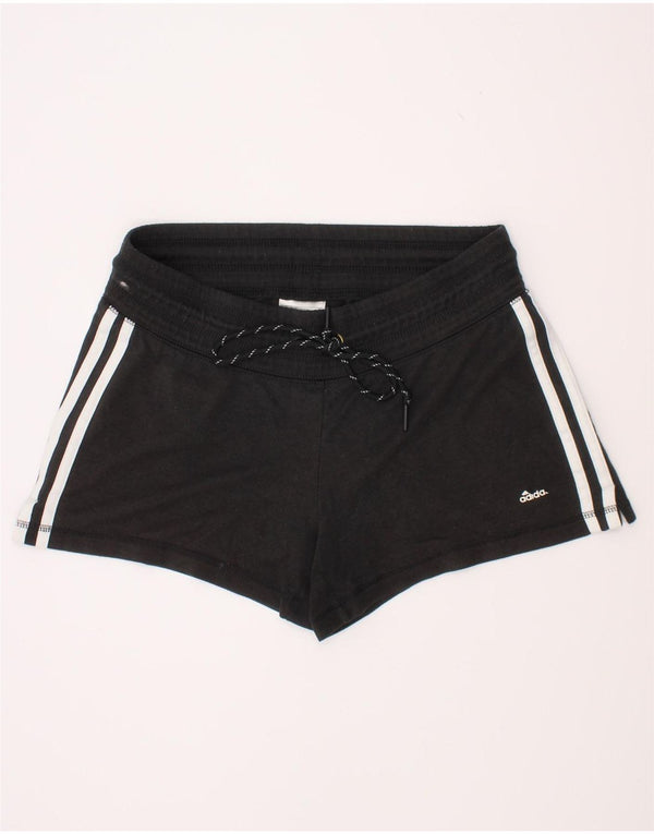 Damskie spodenki sportowe Adidas Climalite UK 8/10, małe, czarne, poliestrowe