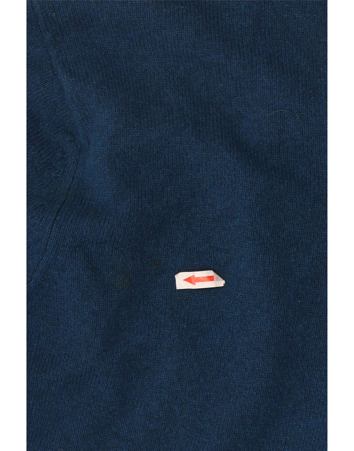 Marks & Spencer Męski sweter z dekoltem w kształcie litery V, 3XL, niebieska wełna