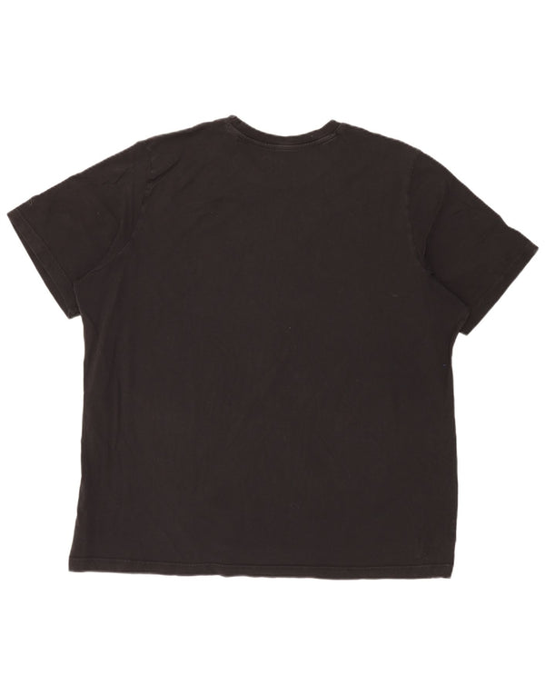 Męska koszulka z grafiką Adidas Top 2XL Czarna bawełna