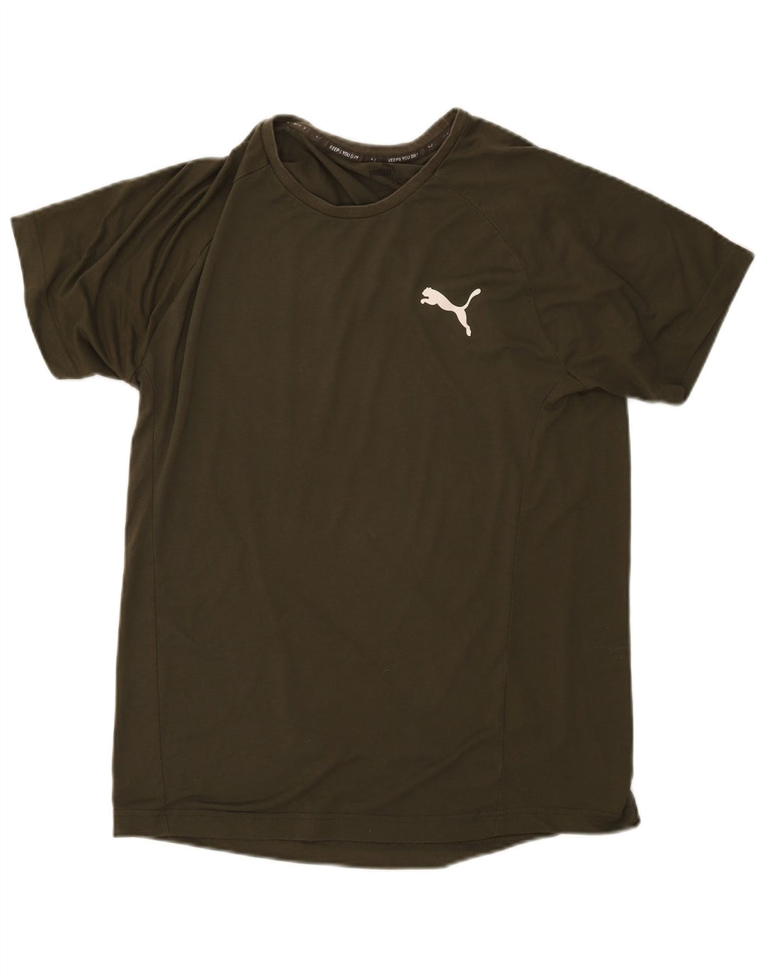 T-shirt męski Puma, duży, bawełniany khaki