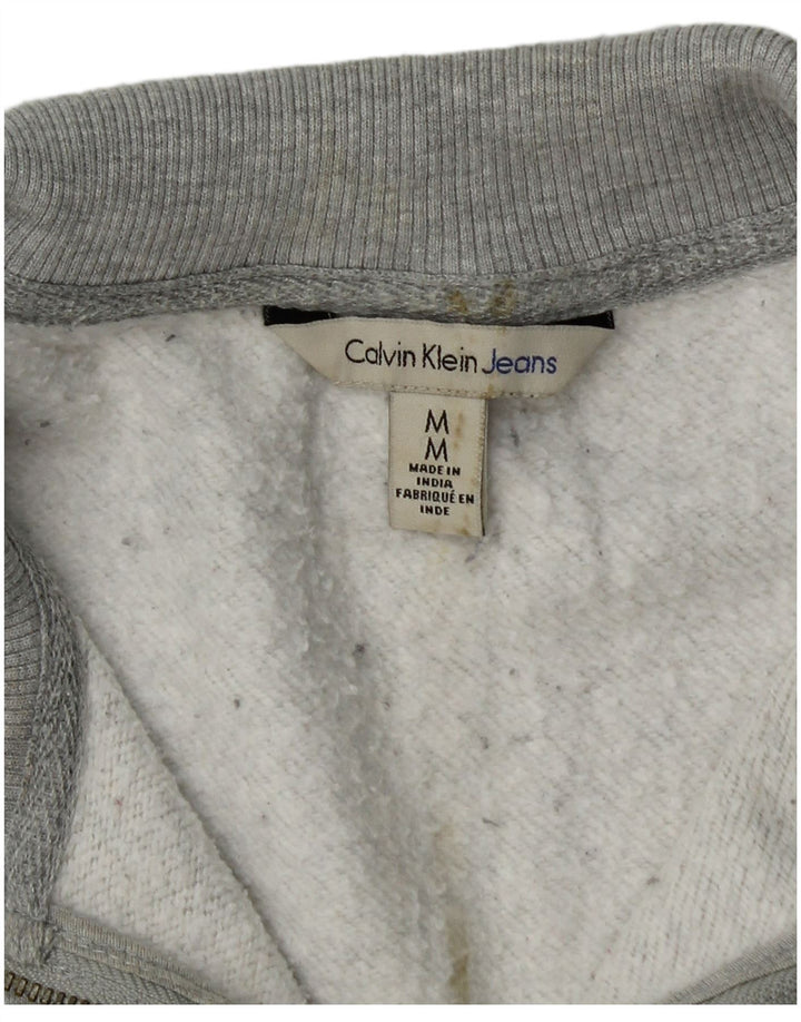 Męski sweter z zamkiem błyskawicznym CALVIN KLEIN JEANS, średnioszary