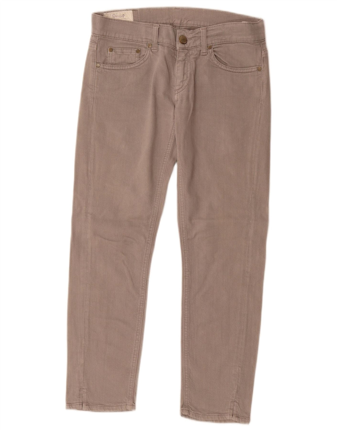 Dżinsy damskie Dondup Crop W27 L26 Szara bawełna