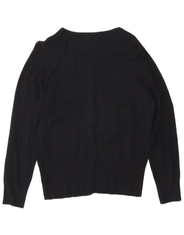 Sweter damski Marks & Spencer UK 12, średni czarny, wiskoza