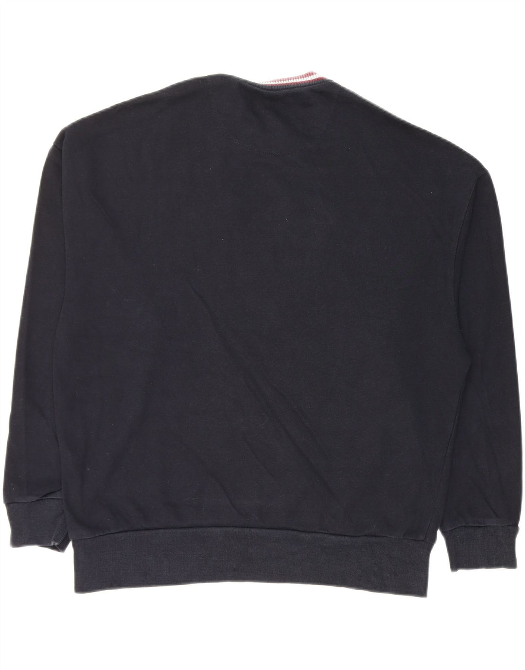 Męski sweter z grafiką Zara, średni granatowy, bawełniany