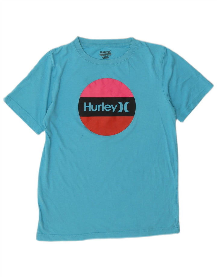 Chłopięcy T-shirt z grafiką Hurley 12-13 lat, niebieski