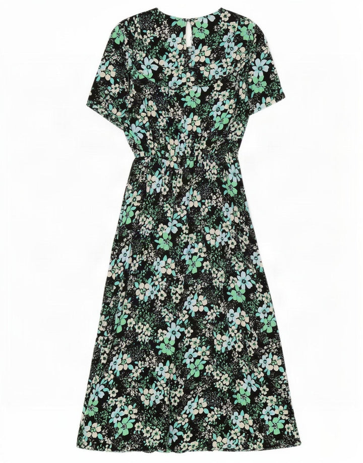 Marks & Spencer Damska sukienka maxi UK 10 Small, wielokolorowa wiskoza w kwiaty