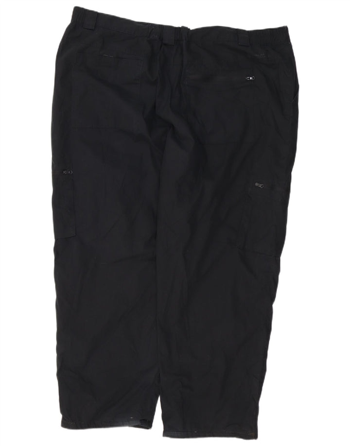 MOUNTAIN WAREHOUSE Męskie proste spodnie cargo W44 L27 Czarny poliester
