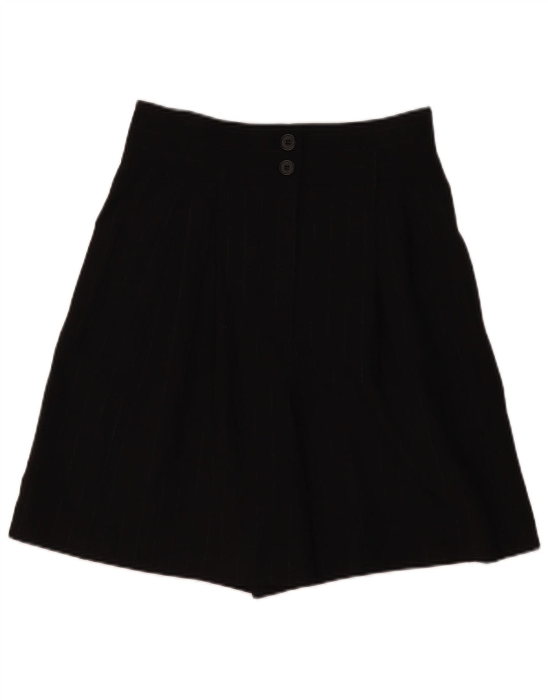 Damskie bermudy Zara z szerokimi nogawkami i wysokim stanem, średnie W28, czarne prążki