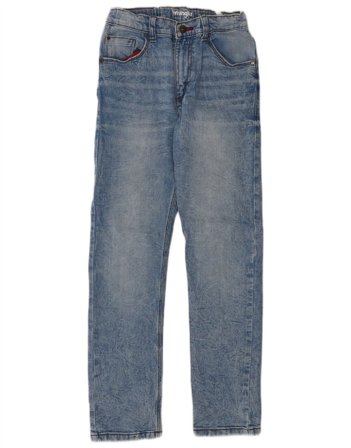 Wrangler Chłopięce jeansy slim 7-8 lat W26 L28 Niebieskie