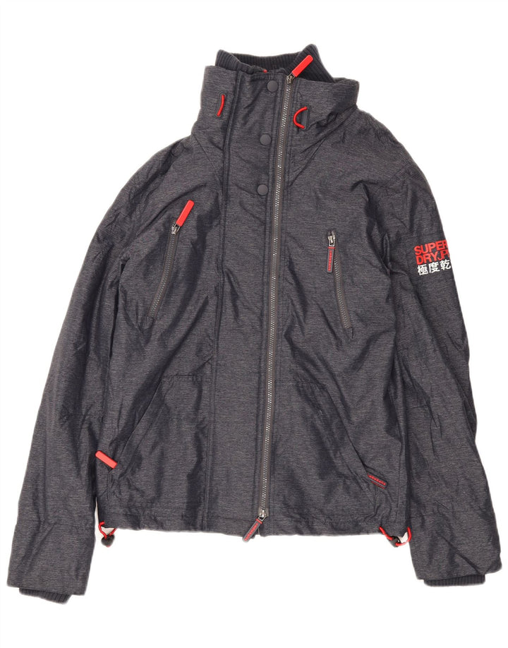 Damska kurtka wiatrówka Superdry Windtrekker UK 10, mała, granatowa, nylonowa
