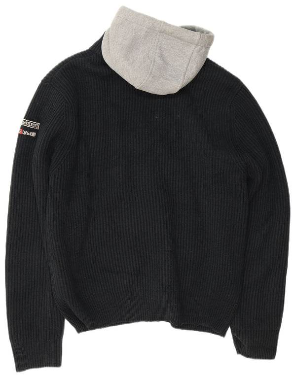 Męska dzianinowa kurtka bomber Scotch & Soda UK 42 XL, czarna, akrylowa