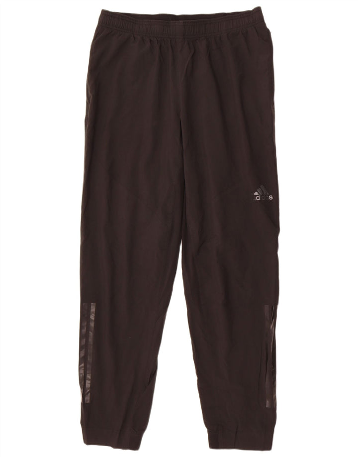 Męskie spodnie dresowe Adidas Climacool, duże, czarne, poliestrowe