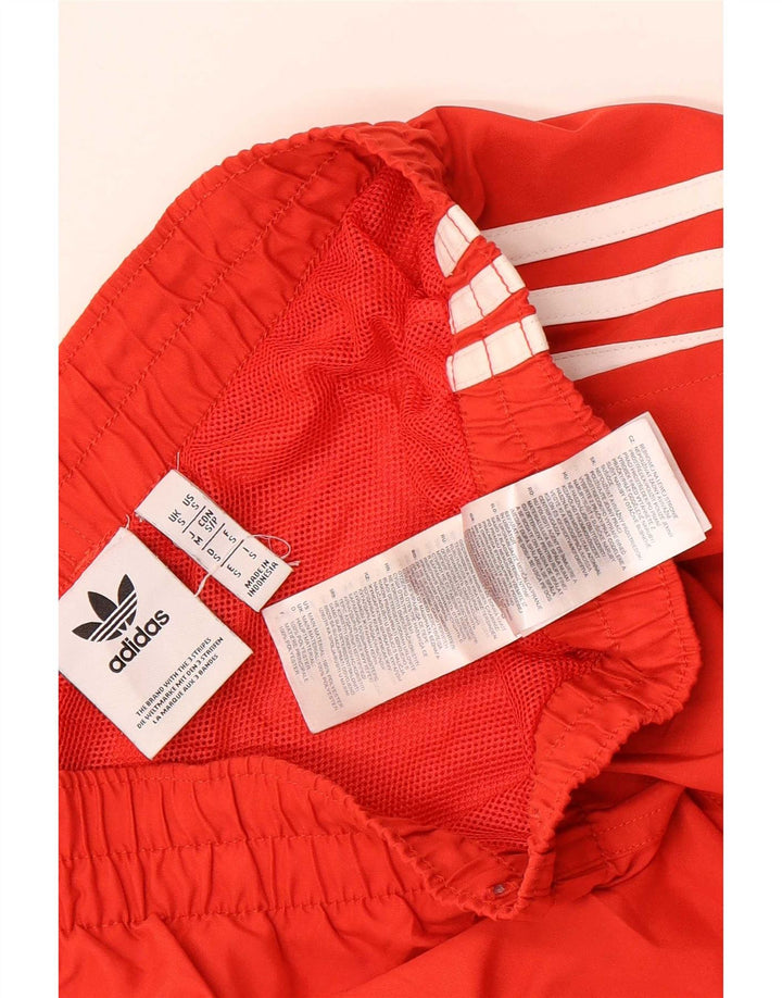 Męskie spodenki sportowe Adidas, małe, czerwone, poliestrowe