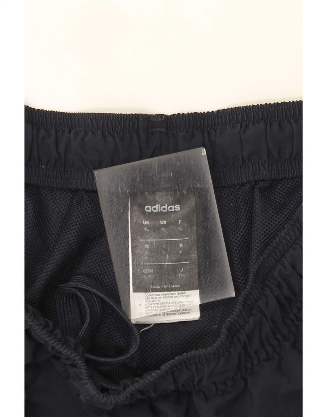 Męskie spodenki sportowe Adidas XL granatowe, poliestrowe