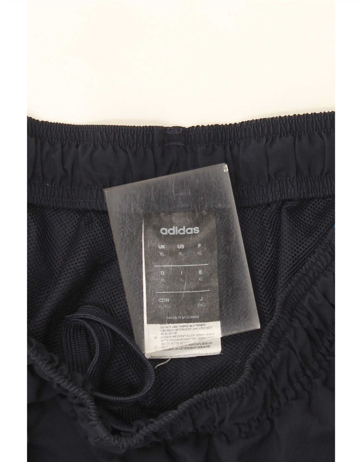 Męskie spodenki sportowe Adidas XL granatowe, poliestrowe