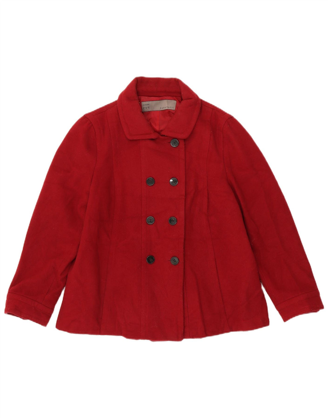 Płaszcz damski Zara Pea Coat UK 18 XL czerwony