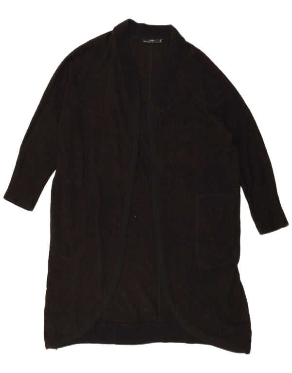 Damski sweter oversize o przedłużonym kroju Zara UK 16, duży, czarny poliester