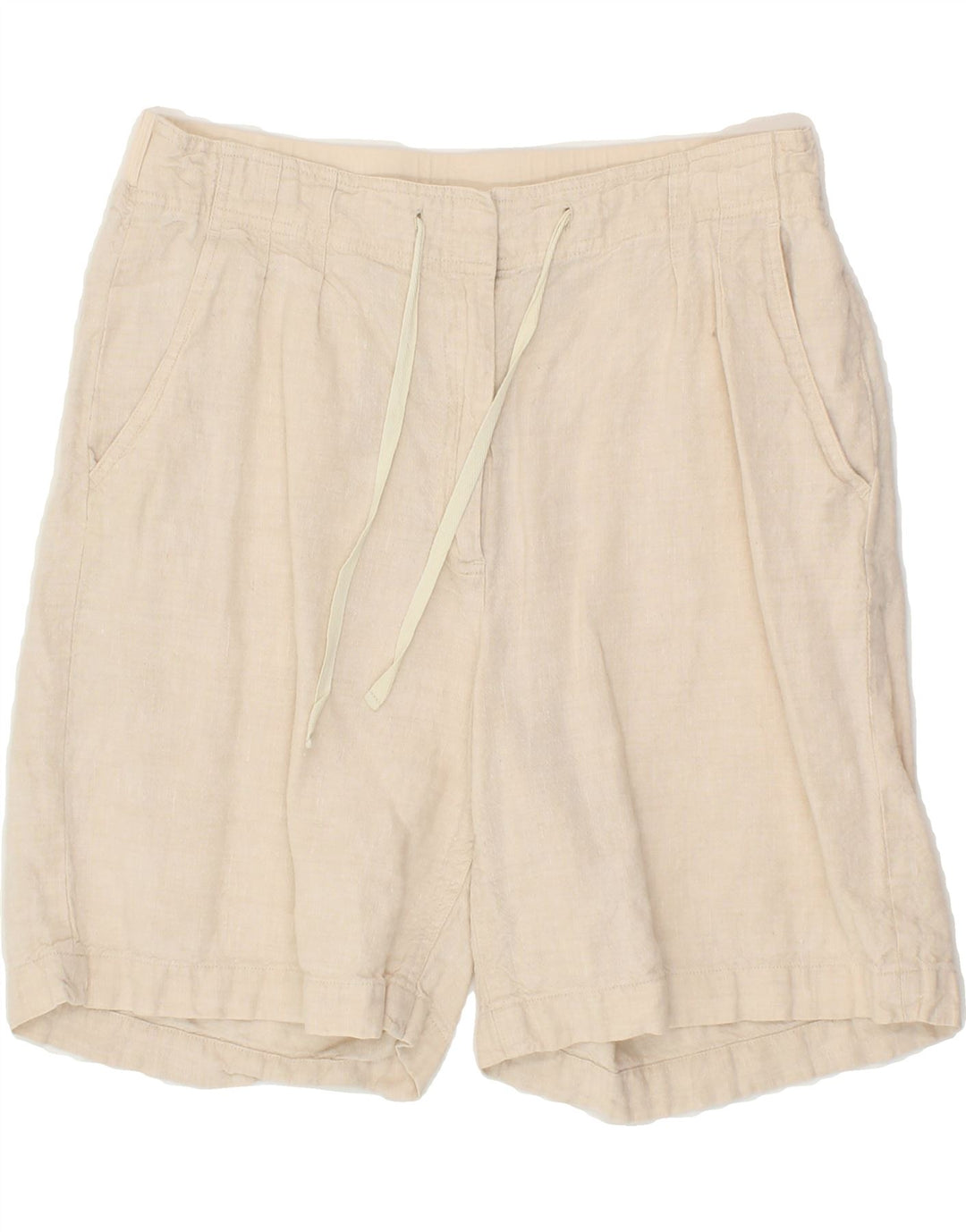 ORVIS Womens Chino Shorts US 10 Medium W28  Beige Linen Vintage Orvis and Second-Hand Orvis from Messina Hembry 