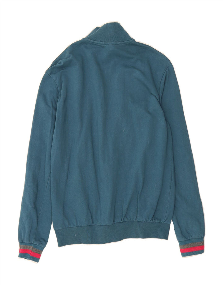 LOTTO Mens Graphic Tracksuit Top Jacket Medium Blue Cotton Vintage Lotto and Second-Hand Lotto from Messina Hembry 