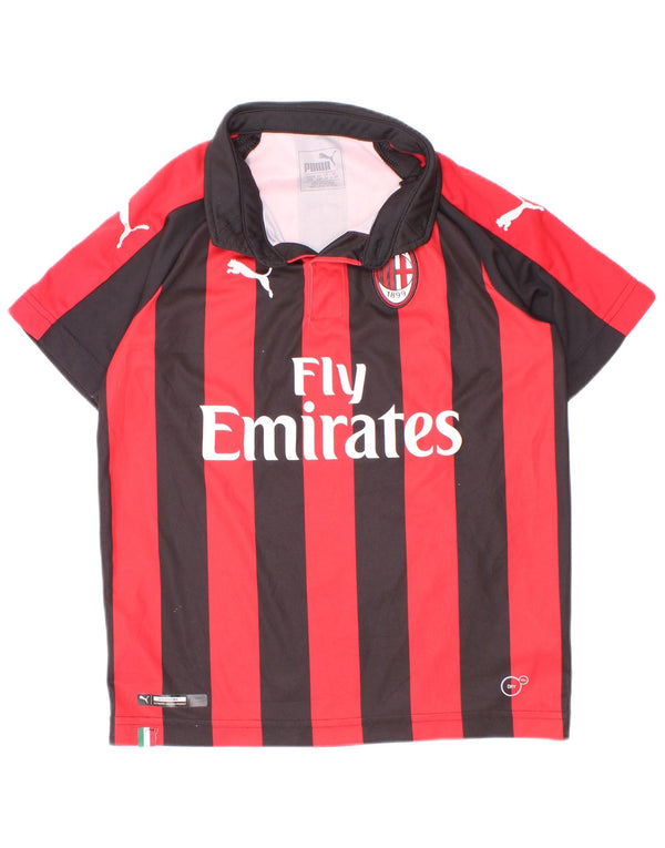 Chłopięca koszulka polo Puma AC Milan z grafiką, 9-10 lat, poliester w czerwone paski