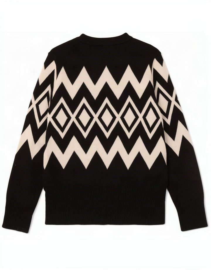 Sweter damski Marks & Spencer z okrągłym dekoltem, UK 12, średni czarny