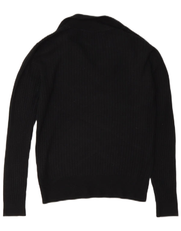 Damski sweter polo Marks & Spencer UK 8 Small, czarna wiskoza