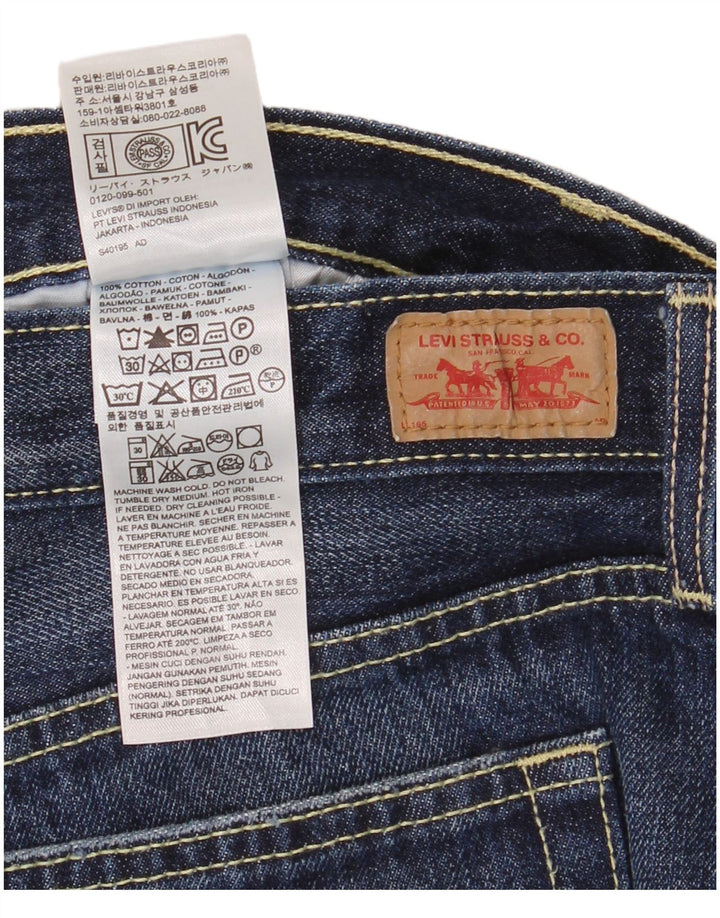 Damskie spodenki jeansowe Levi's US 10 Large W34 Granatowa bawełna