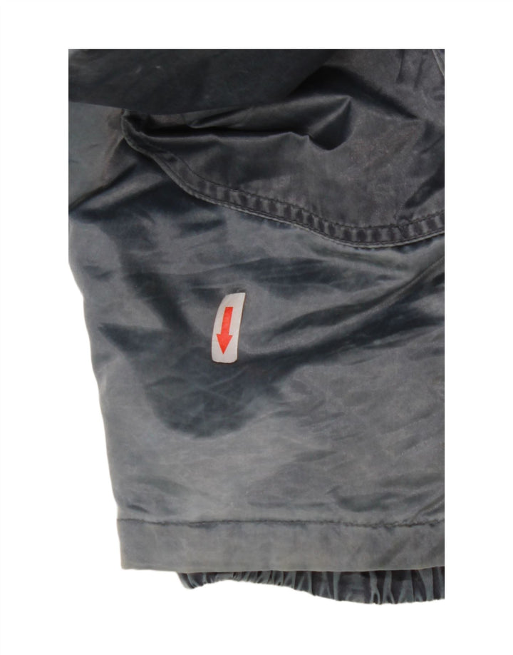Vintage damska kurtka wiatrówka z kapturem, oversize IT 44, średni niebieski