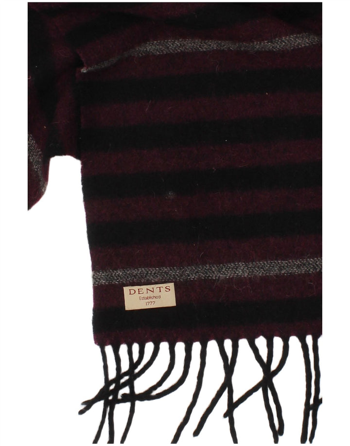 Dents Męski prostokątny szalik w jednym rozmiarze w fioletowe paski, zimowy