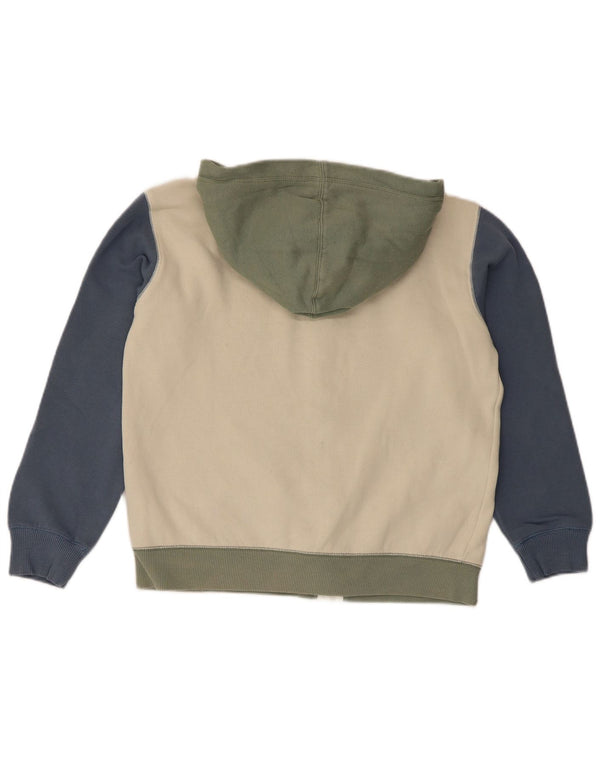 Sweter chłopięcy Benetton z kapturem i zamkiem, 11-12 lat, 2XL, wielokolorowy, z blokami kolorów