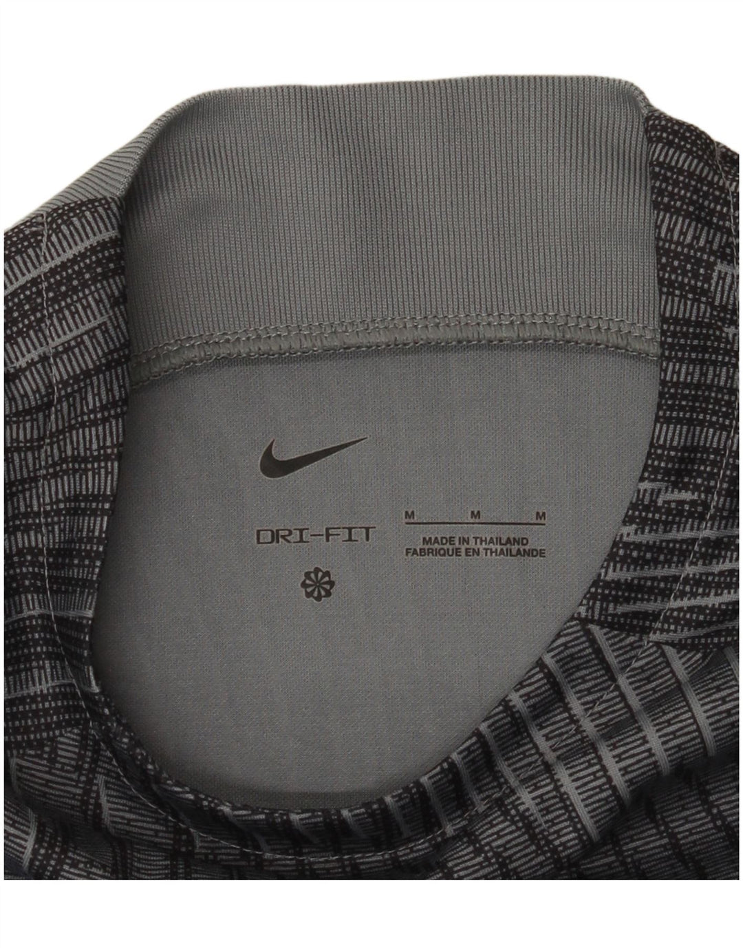 T-shirt męski Nike Dri Fit, średni szary kamuflaż