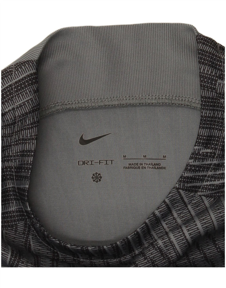 T-shirt męski Nike Dri Fit, średni szary kamuflaż