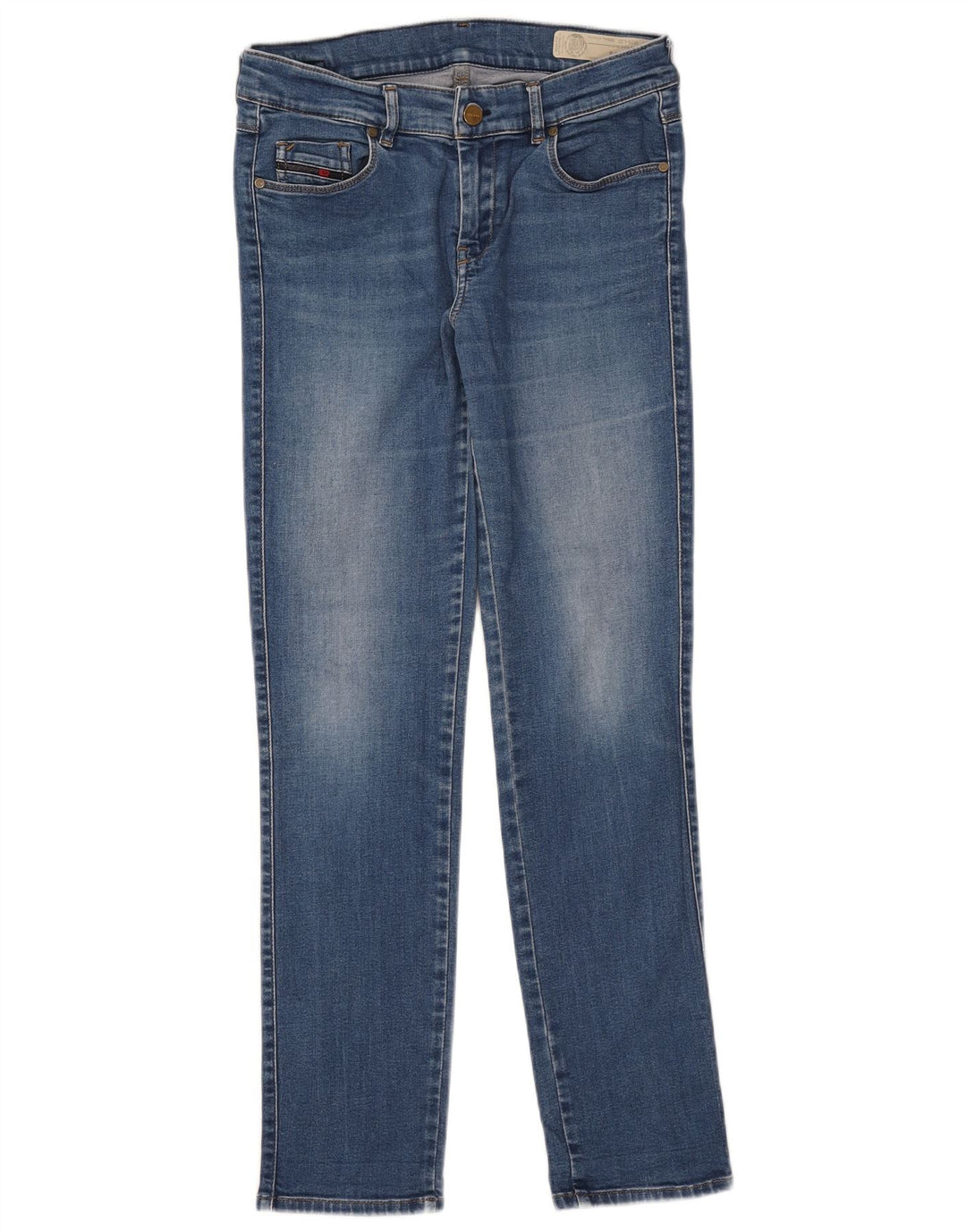 Damskie jeansy Diesel Sandy Regular Slim Straight W28 L29 Niebieskie bawełniane