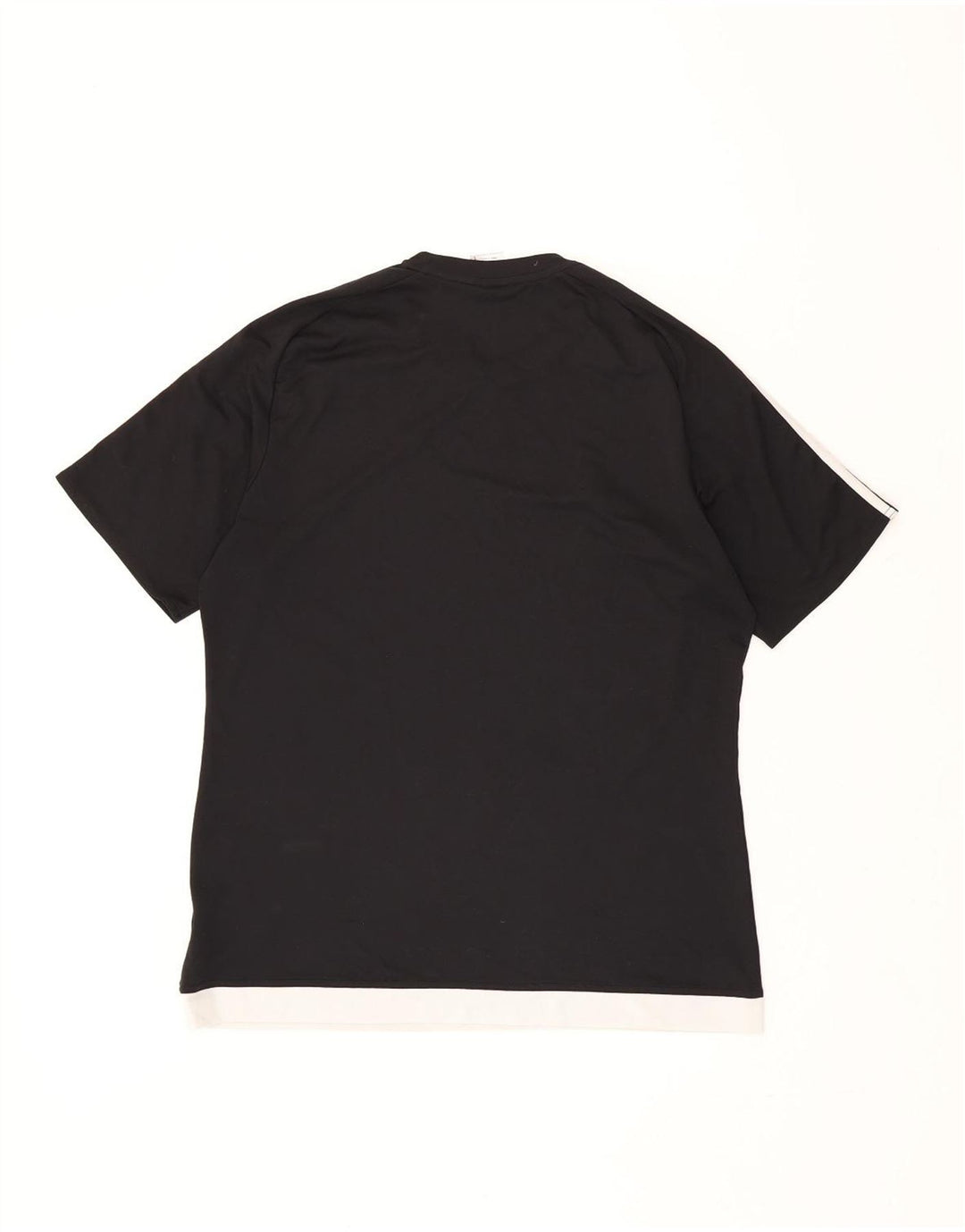 Męski T-shirt ADIDAS Climalite, duży, czarny poliester z blokami kolorów