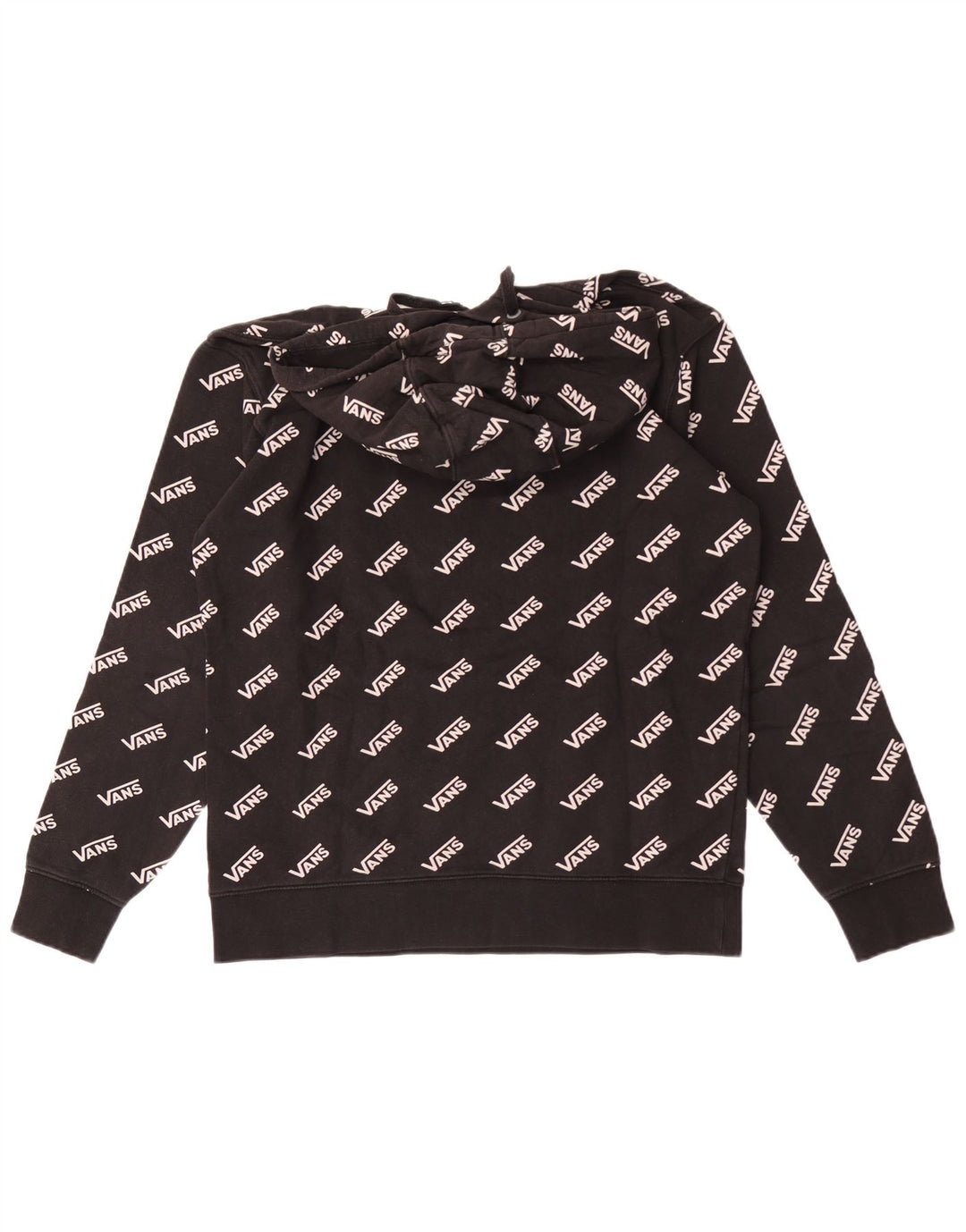 Męski sweter z kapturem Vans z grafiką, średni czarny, bawełniany