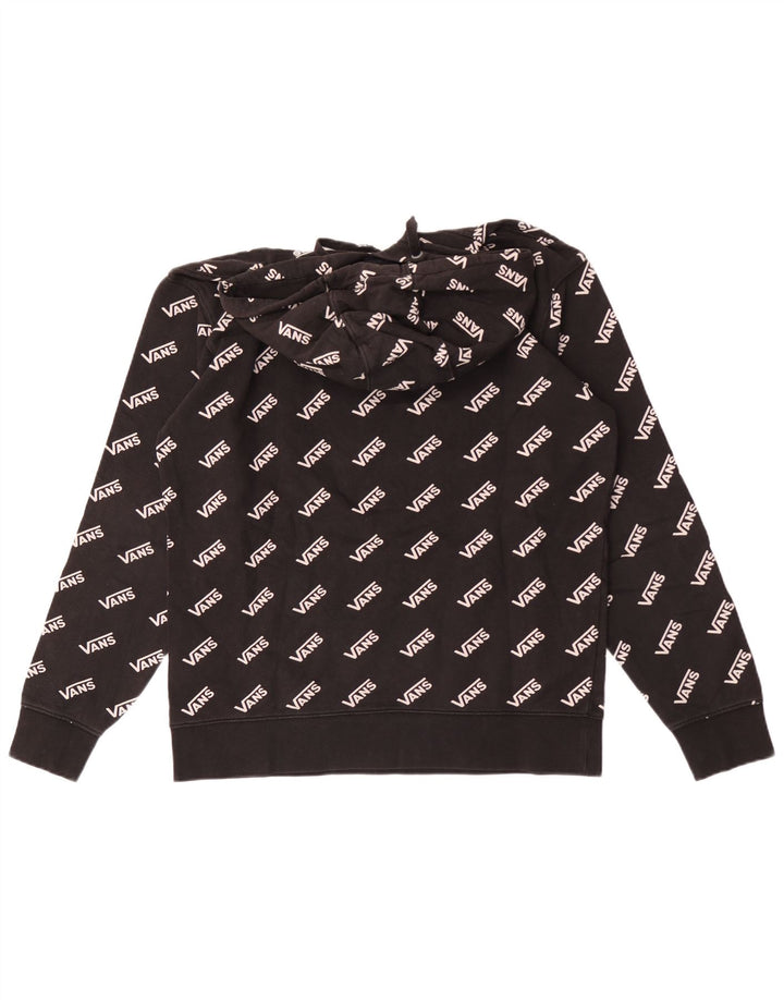 Męski sweter z kapturem Vans z grafiką, średni czarny, bawełniany