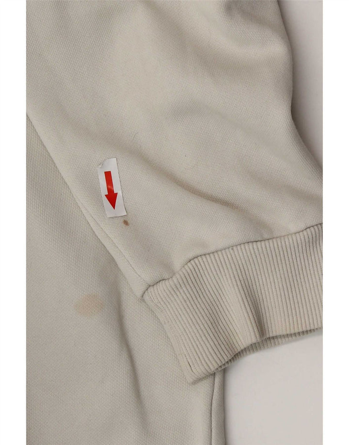 Męski sweter z kapturem Puma z grafiką, średnio beżowy, bawełniany