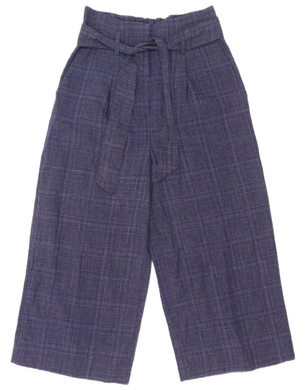 Spodnie damskie Marks & Spencer Capri z szerokimi nogawkami UK 8 Small W28 L21 Granatowe