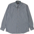 PIERRE CARDIN Mens Shirt Size 42 Large Blue Striped Vintage Pierre Cardin and Second-Hand Pierre Cardin from Messina Hembry 