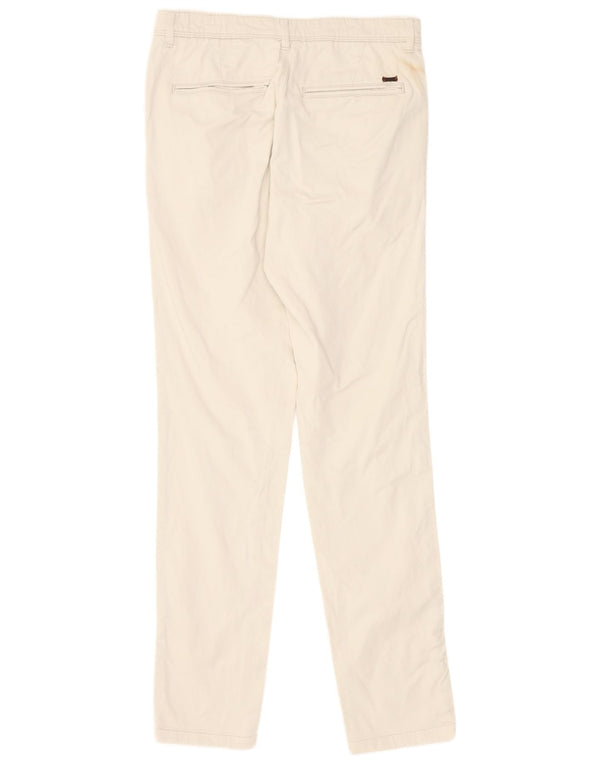 Męskie spodnie typu slim chino Jack & Jones W28 L30 w kolorze złamanej bieli