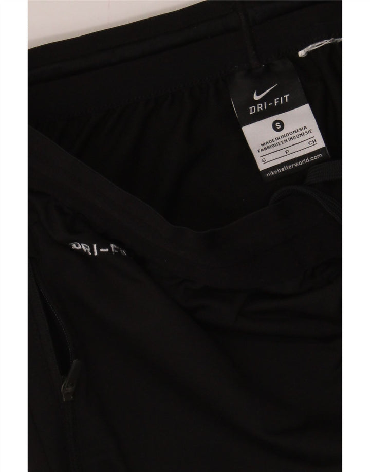 NIKE Mens Dri Fit Capri Tracksuit Trousers Small  Black Vintage Nike and Second-Hand Nike from Messina Hembry 