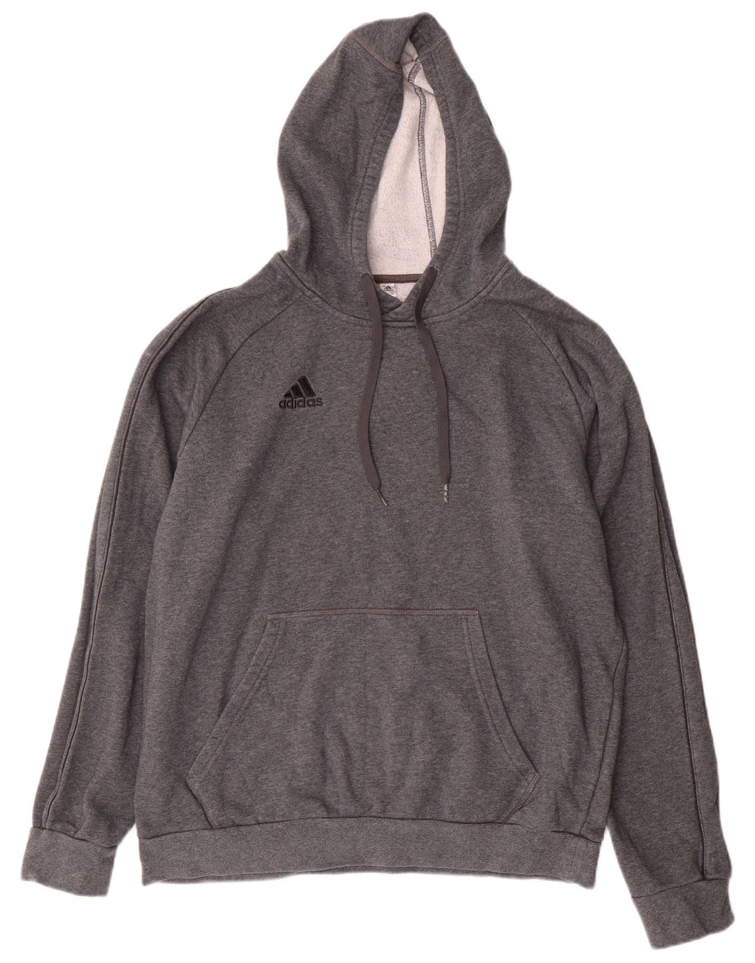 Adidas Męski sweter z kapturem, duży, szary, bawełniany