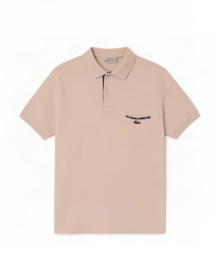 Męska koszulka polo Lacoste, rozmiar 5, duża, biała, bawełniana