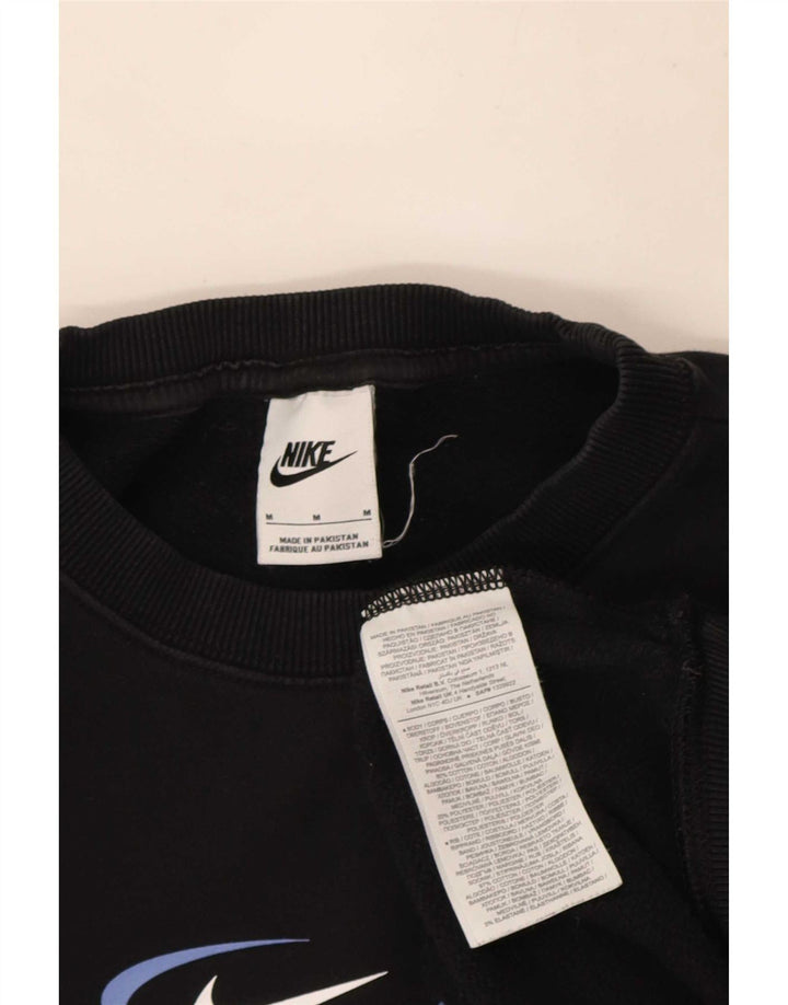 Męska bluza z grafiką o luźnym kroju Nike, średnia, czarna, bawełniana