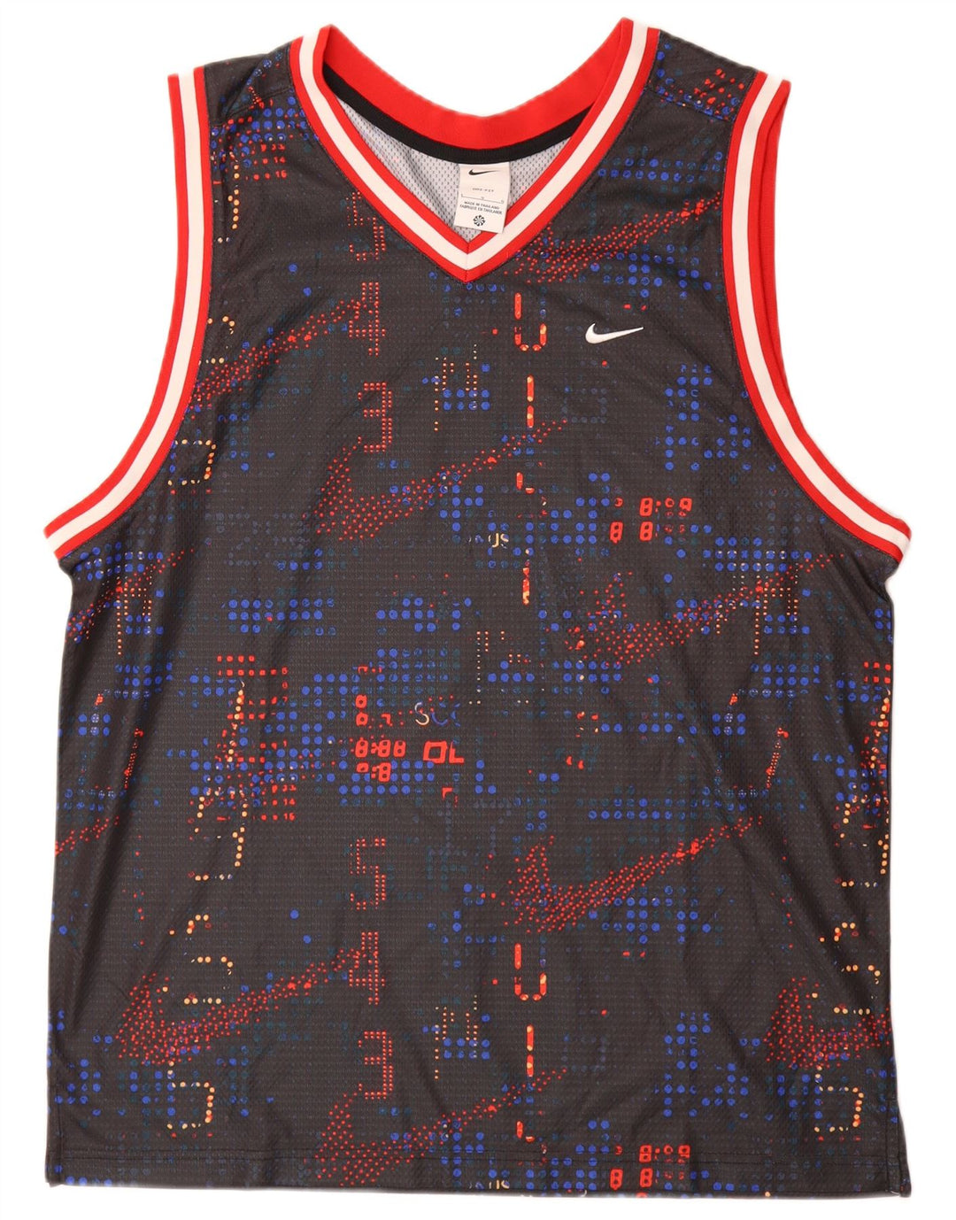 Męska koszulka z kamizelką z grafiką Nike, duża, wielobarwna, z poliestru