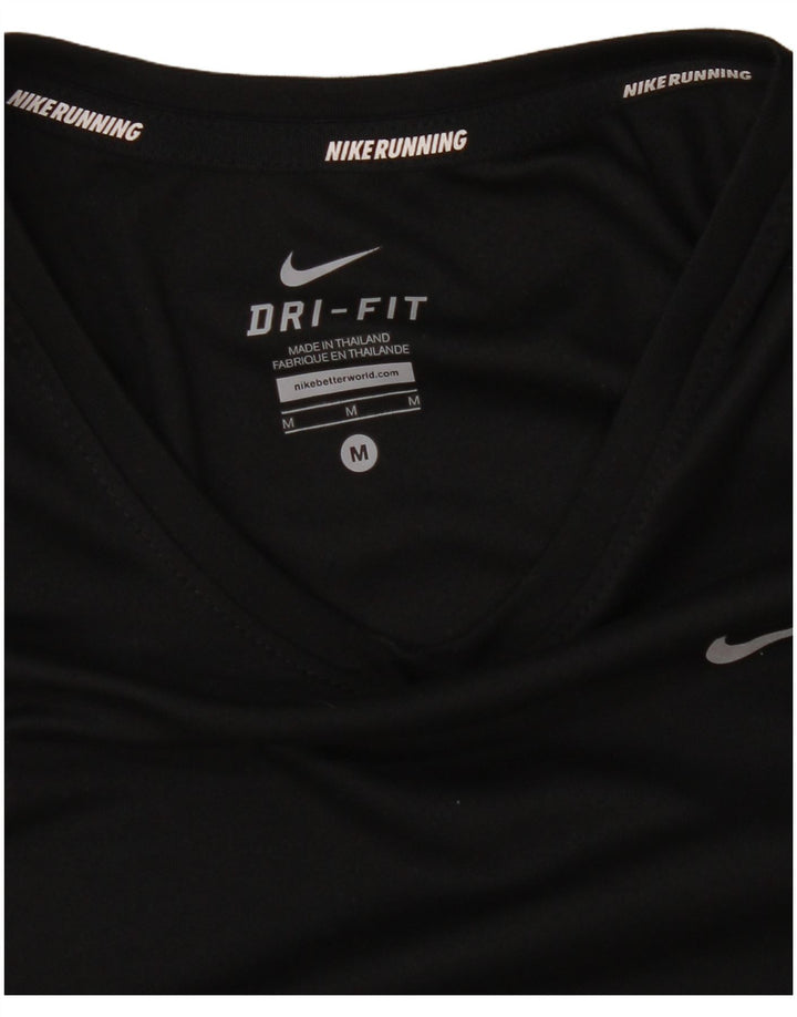 Damska koszulka Nike Dri Fit z długim rękawem UK 14, średnia czerń
